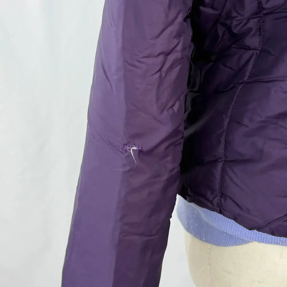 Vintage Levi's USHGA Hang‎ Gliding Puffer Jacket USA Plum Blue Youth 12
