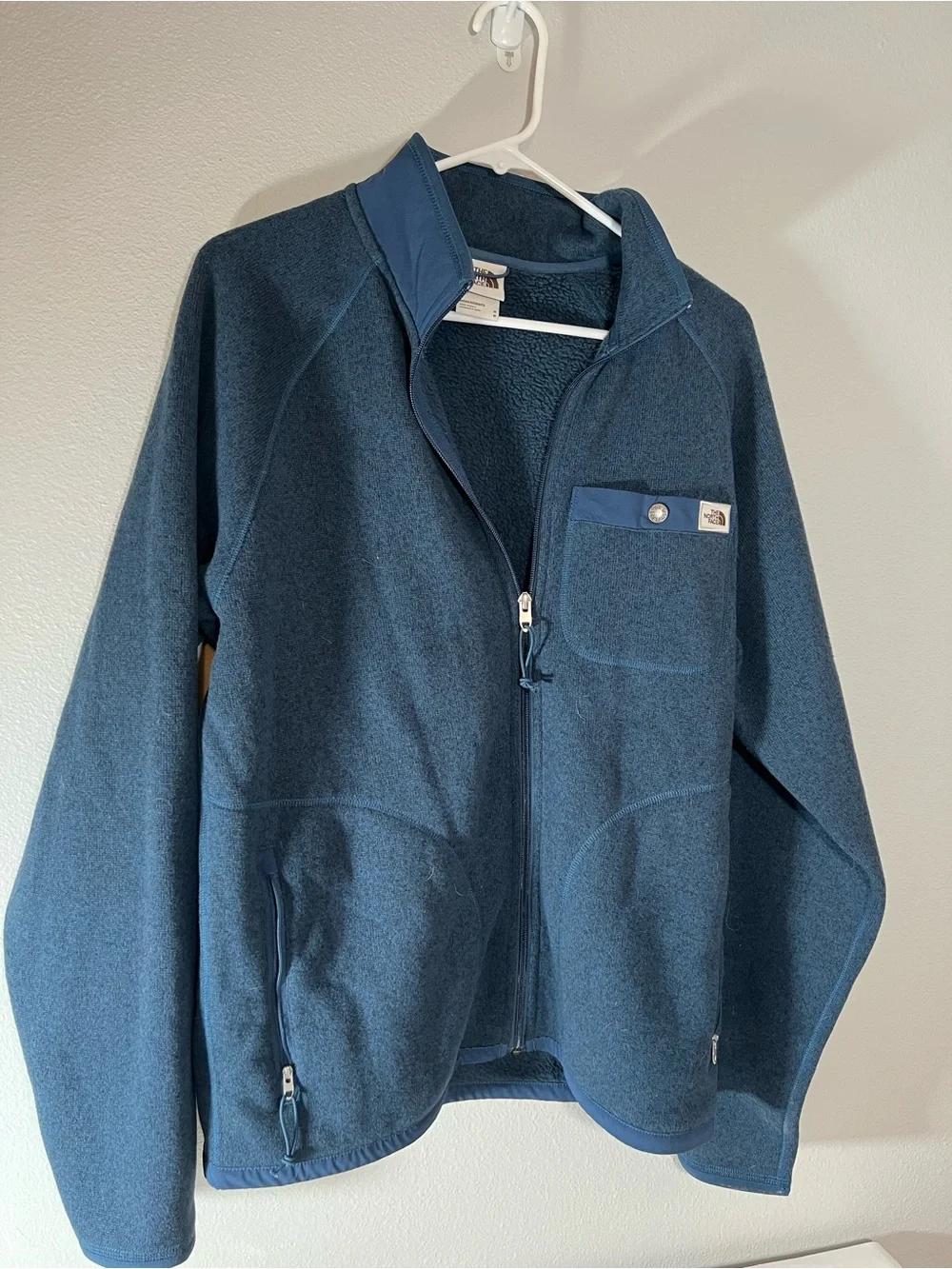 The North Face Men's Gordon Lyons Navy Blue Full-Zip Fleece Jacket‎