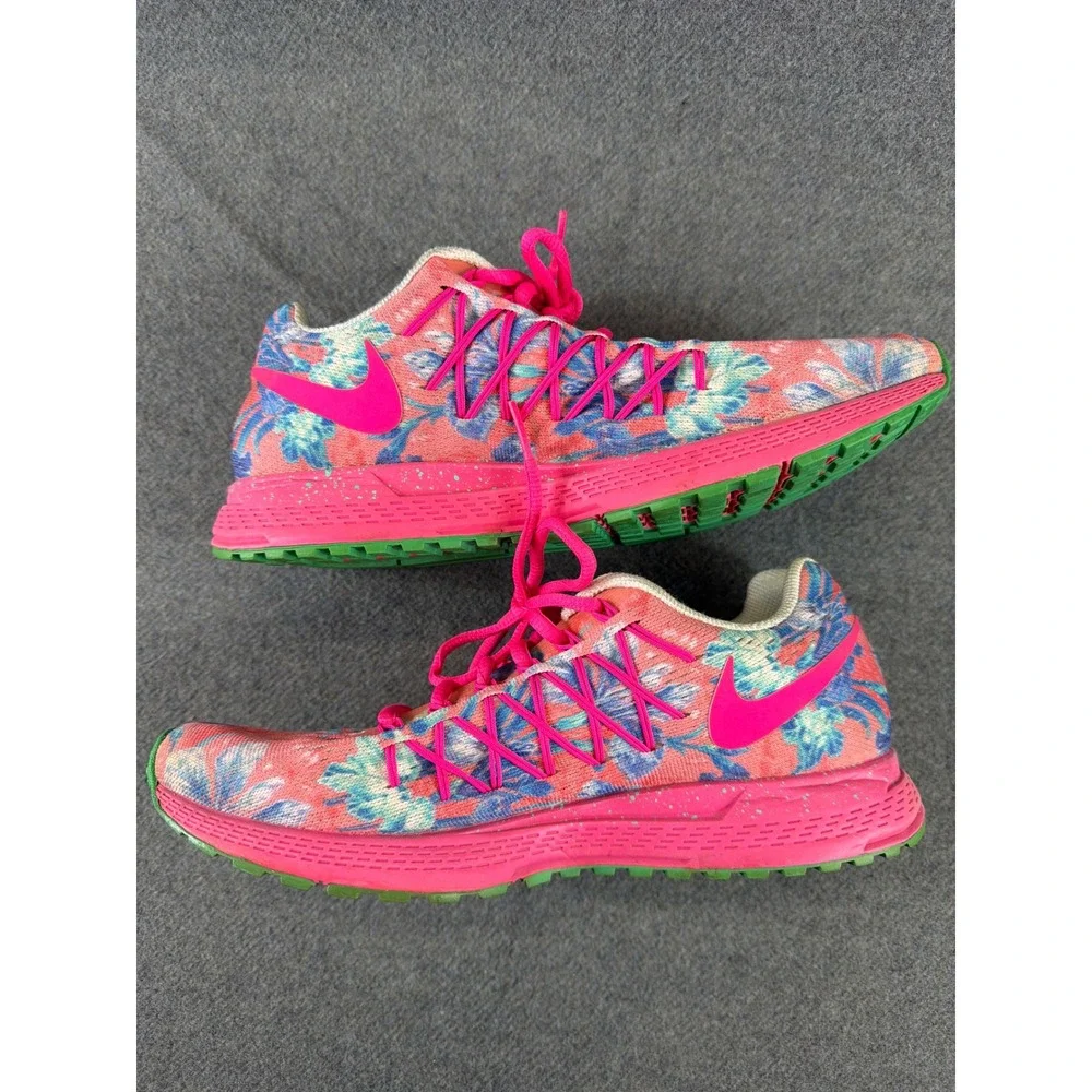 Nike Air Zoom Pegasus‎ 32 iD Running Shoes Womens 8.5 Pink Floral 818022-992