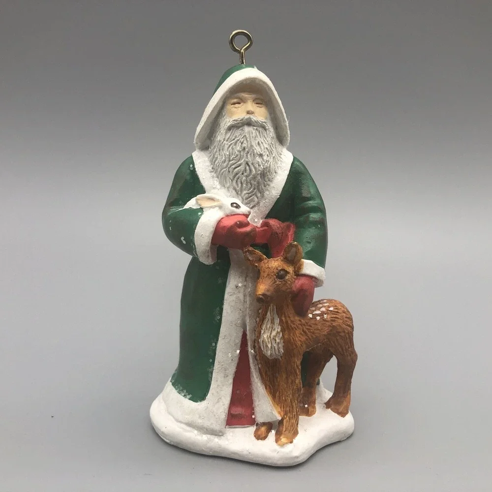 Vtg American Greetings Forget Me‎ Not 1995 Father Christmas Tree Ornament Santa