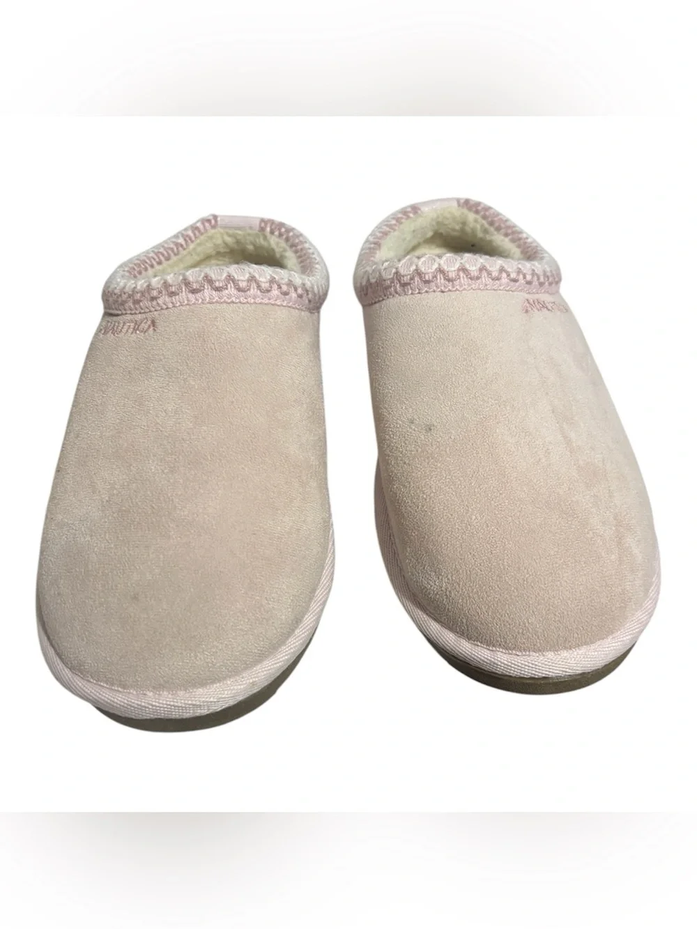 Nautica Kids Slip-On Slippers in Pale Pink