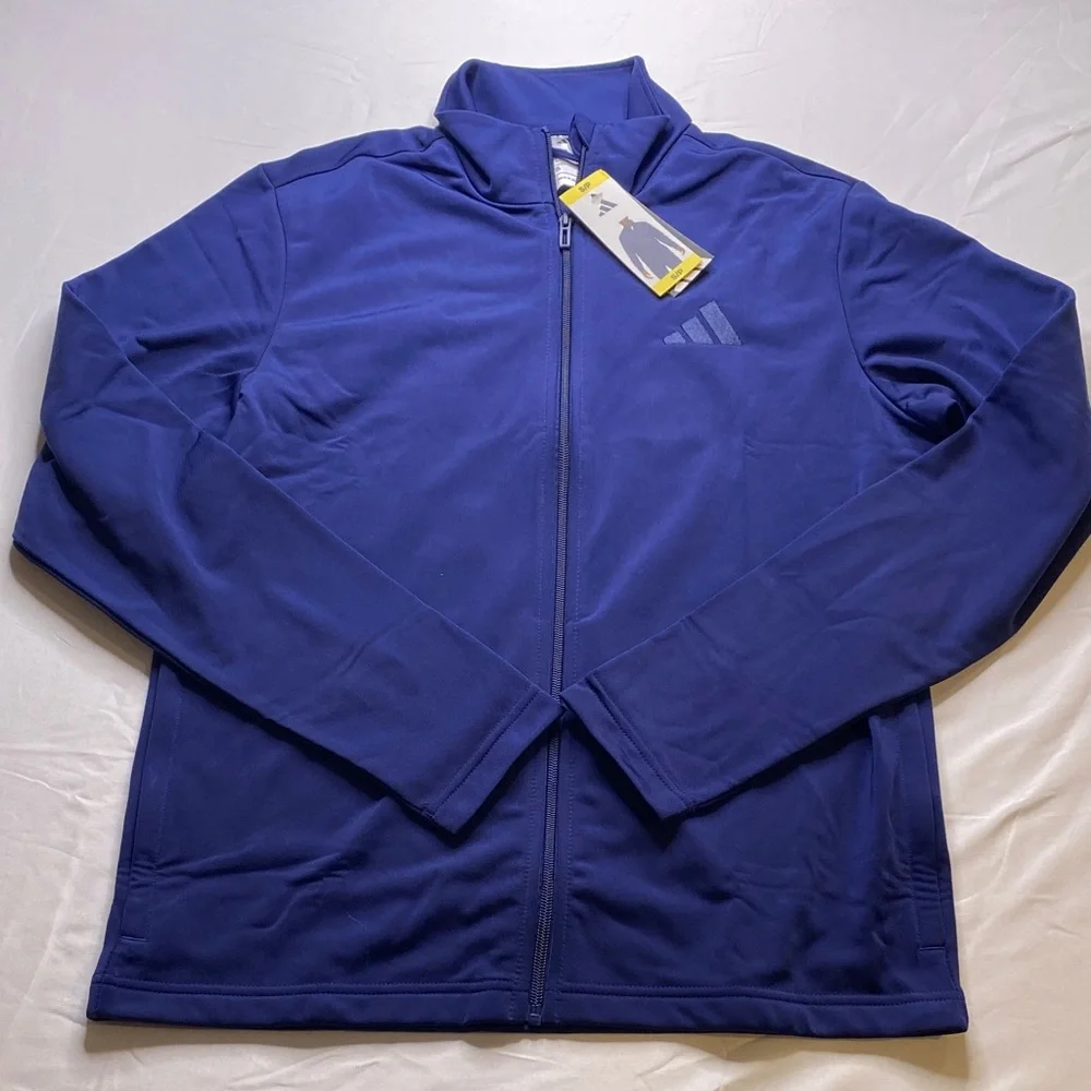 NWT-Adidas Royal Blue‎ Full Zip Jacket Size Small