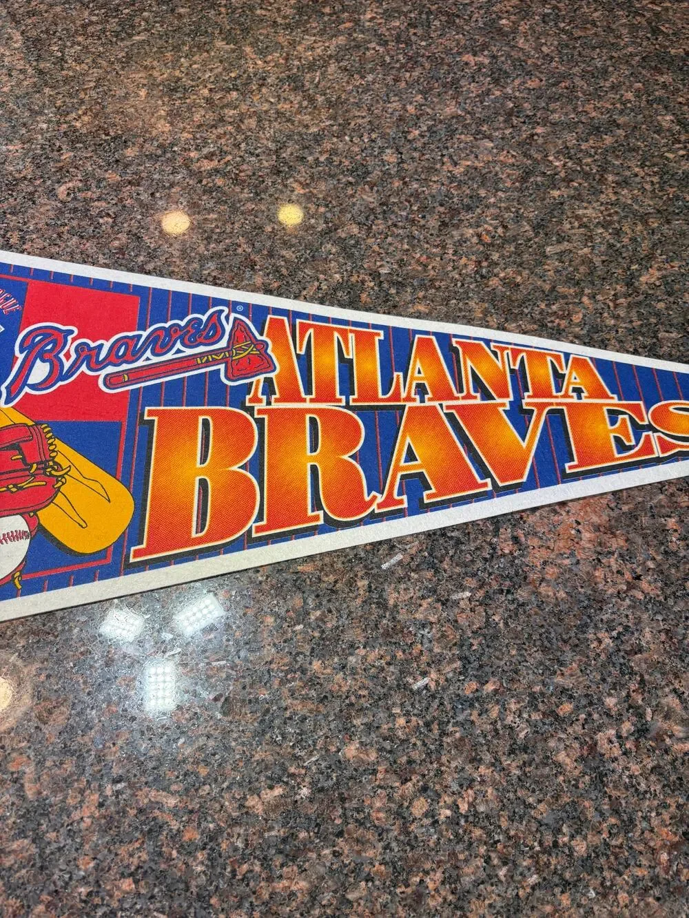 Atlanta Braves National League Pennant with Retro Logo 12