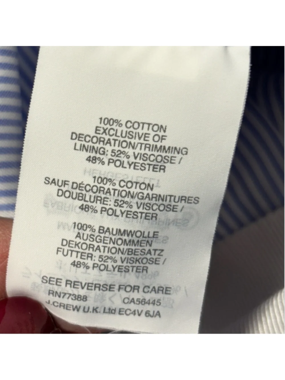 J. Crew crew chambray