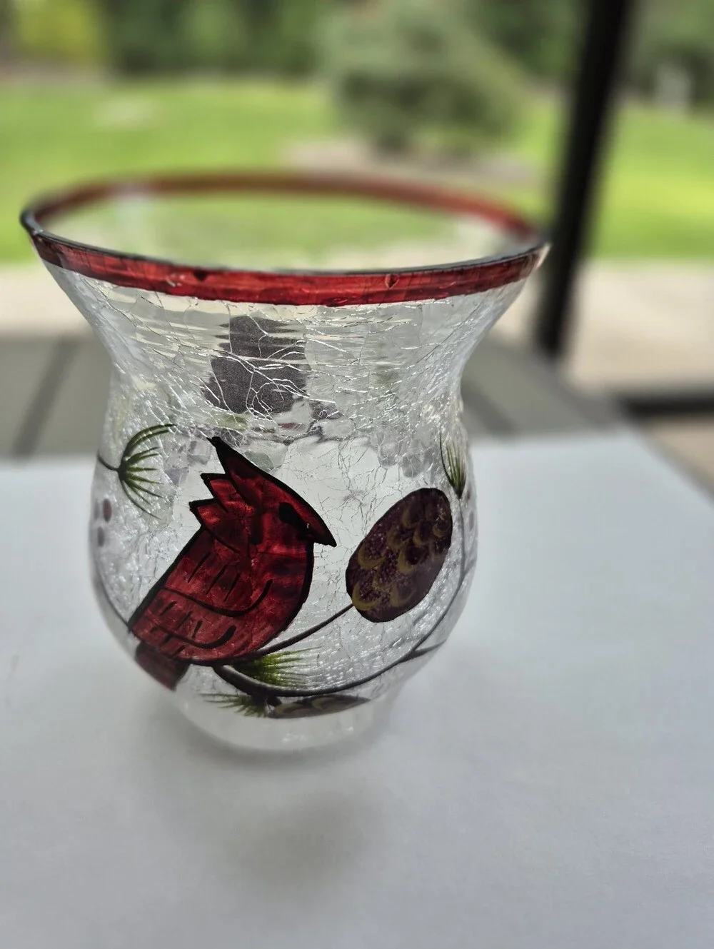 N/A red crackle