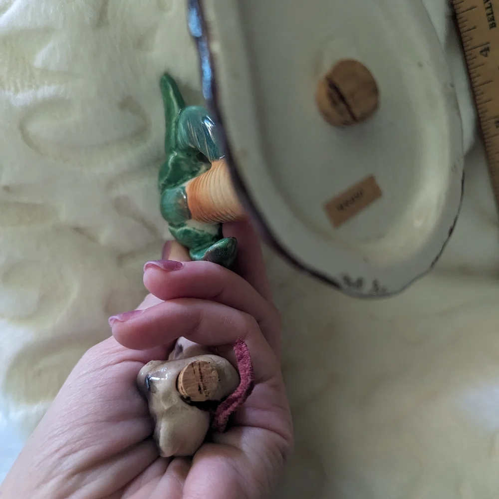 Vintage salt and pepper tree and monkey