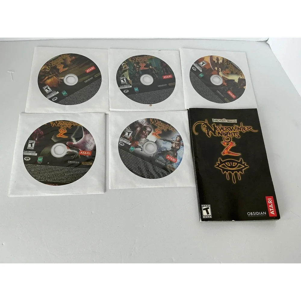 Atari Neverwinter Nights‎ 2 PC Game RPG Forgotten Realms D&D Multi-Disc Set