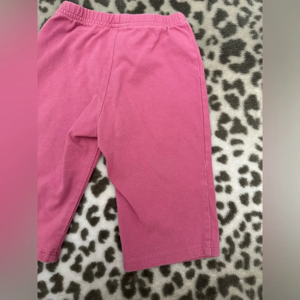 Carter’s Embroidered Bunny Leggings in Pink Size 6 months