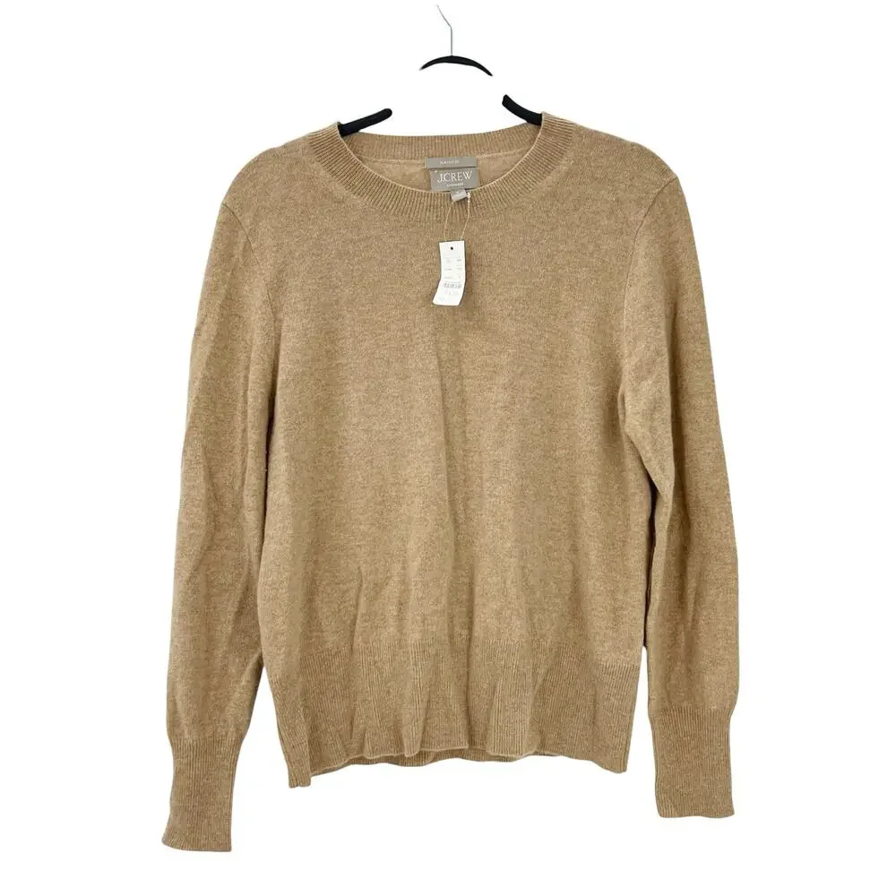 J.Crew Cashmere Classic-Fit Crewneck Sweater Women's Size M NWT