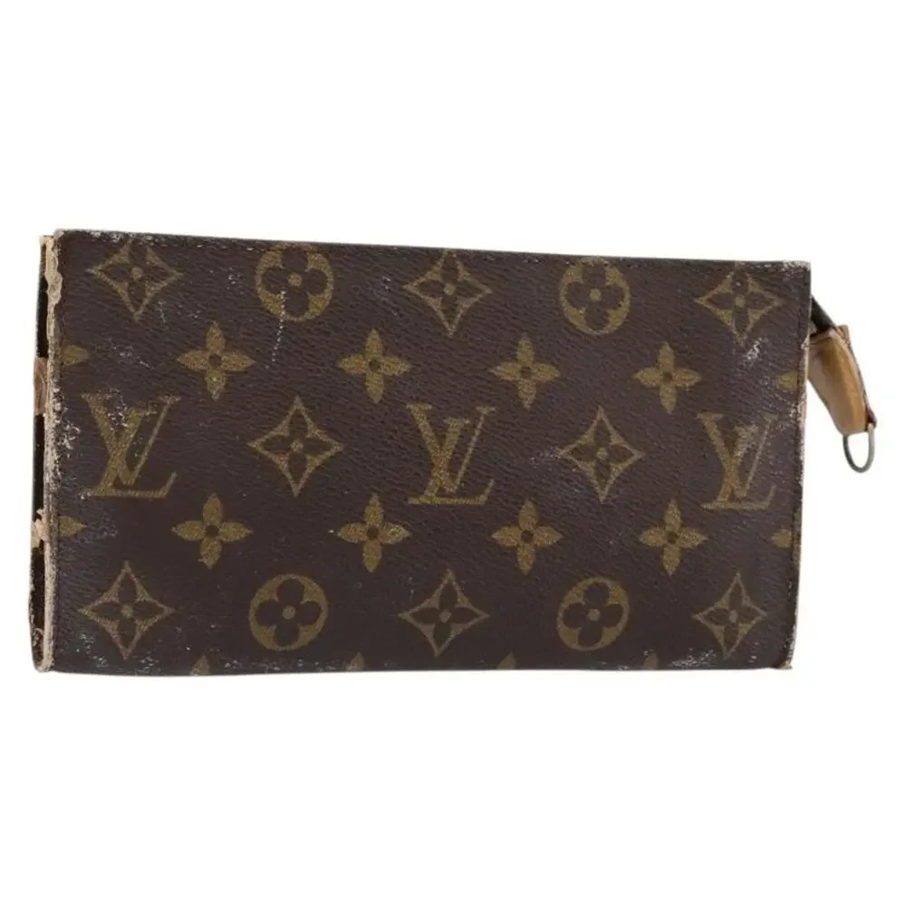 Louis Vuitton Monogram Bucket GM Accessory Pouch Brown