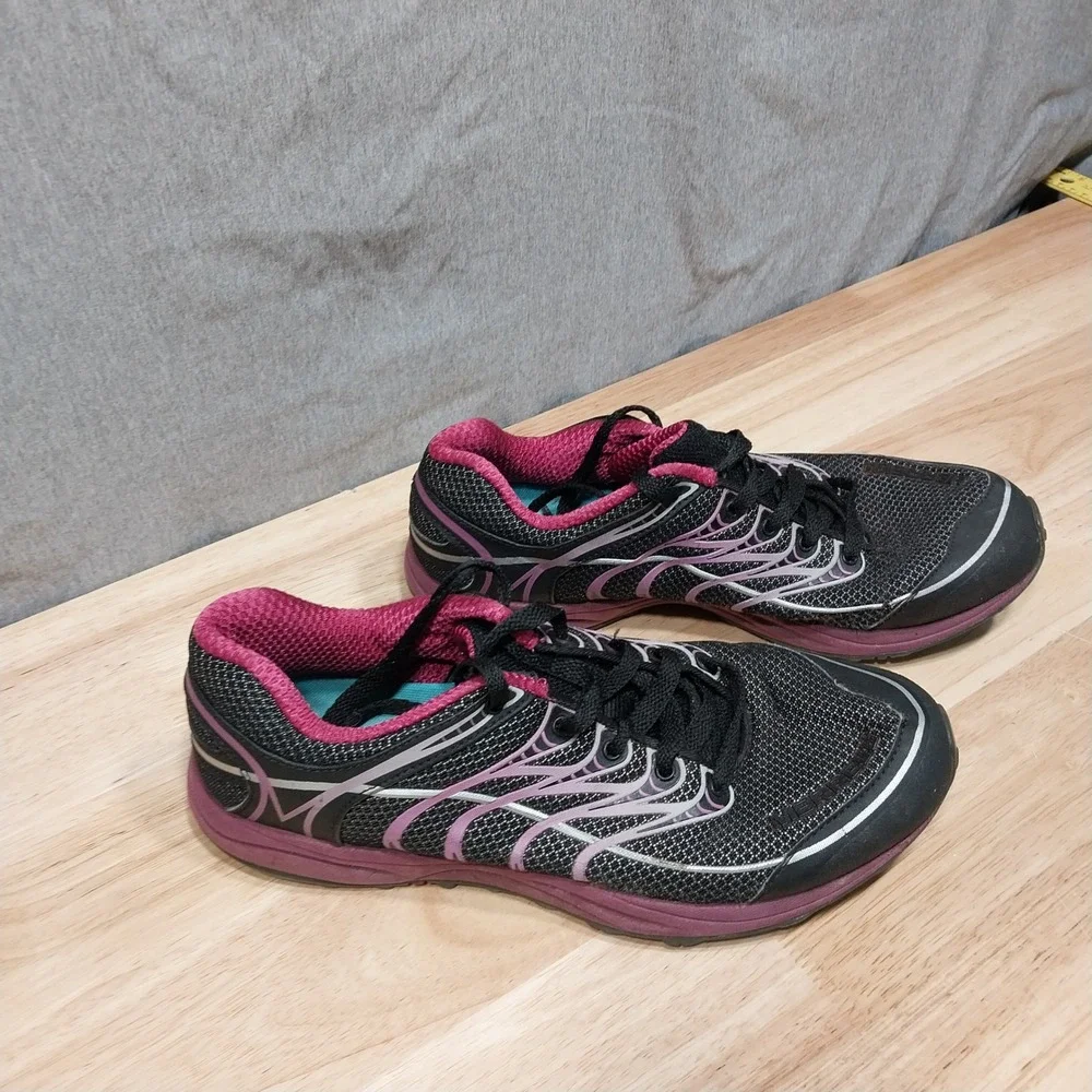 Merrell Womens Mix‎ Master Glide Running Shoes Size 9.5 Black Pink J86350
