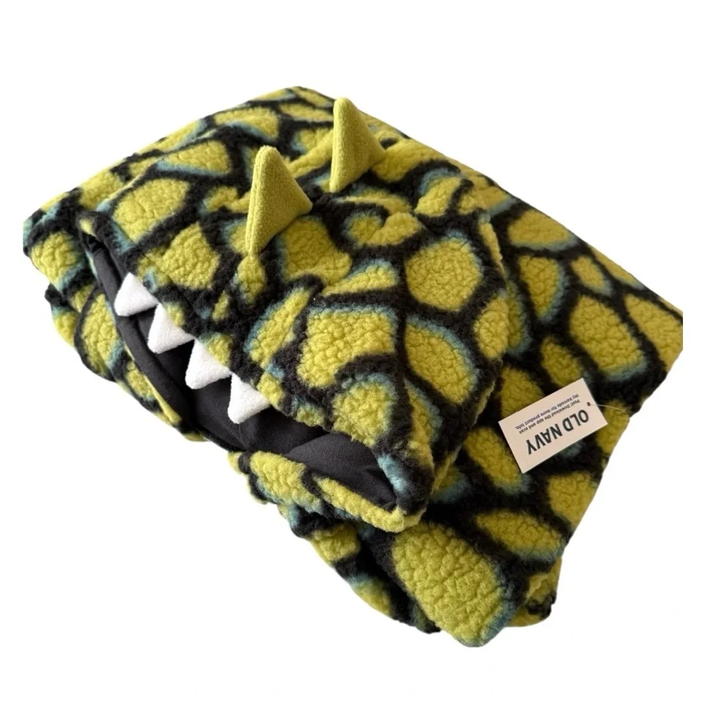 Dino One Piece Sherpa Costume Unisex Hooded Dinosaur