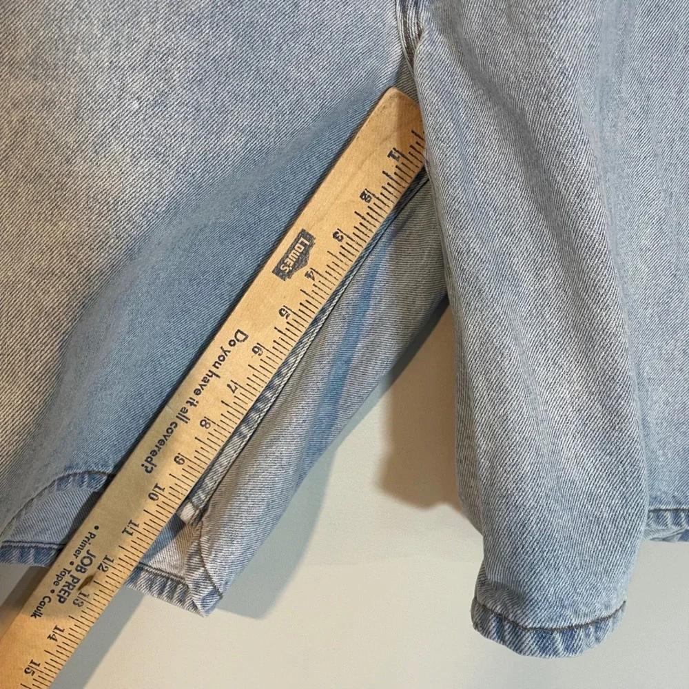 Vintage Levis 560 Loose Fit Orange Tab Denim Shorts‎ Light Wash Mens 40 READ 11