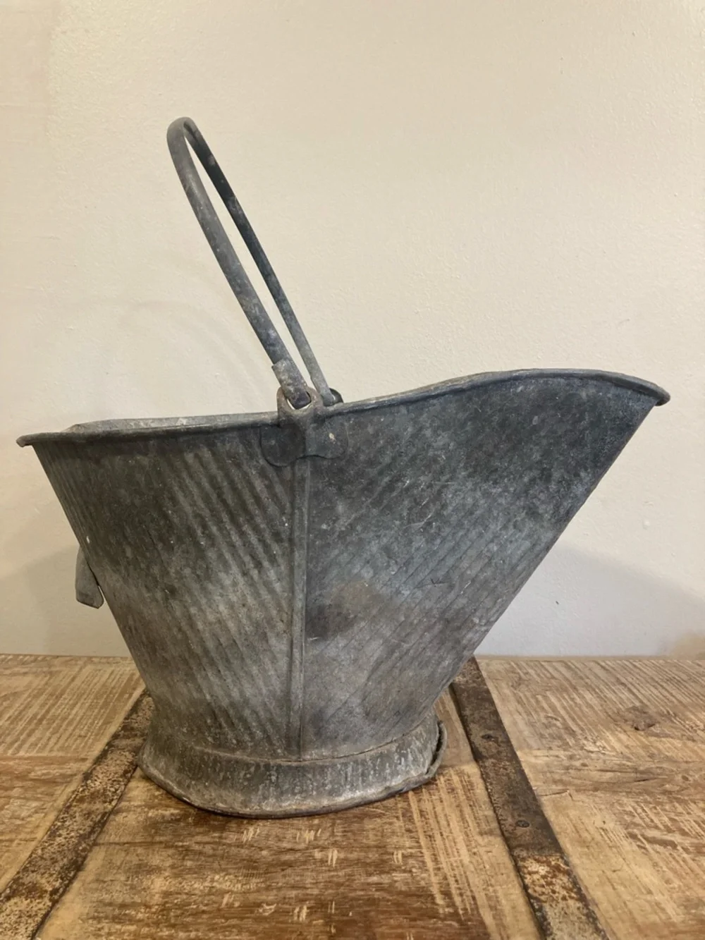 Vintage galvanized metal