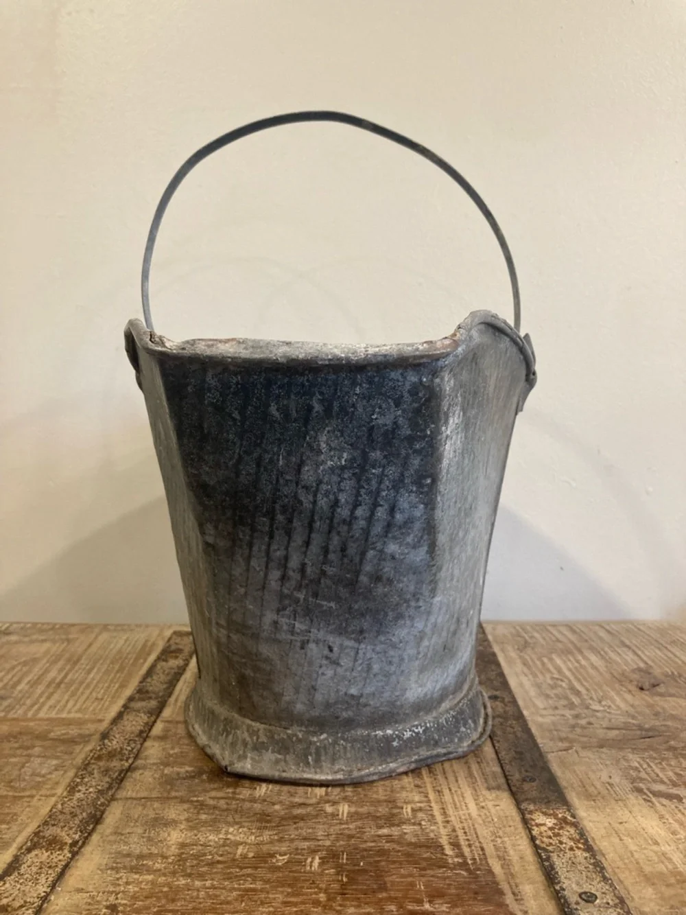 Vintage galvanized metal