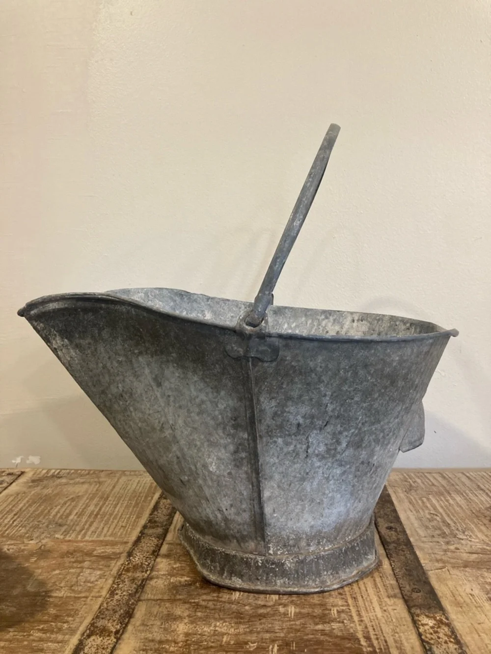 Vintage galvanized metal