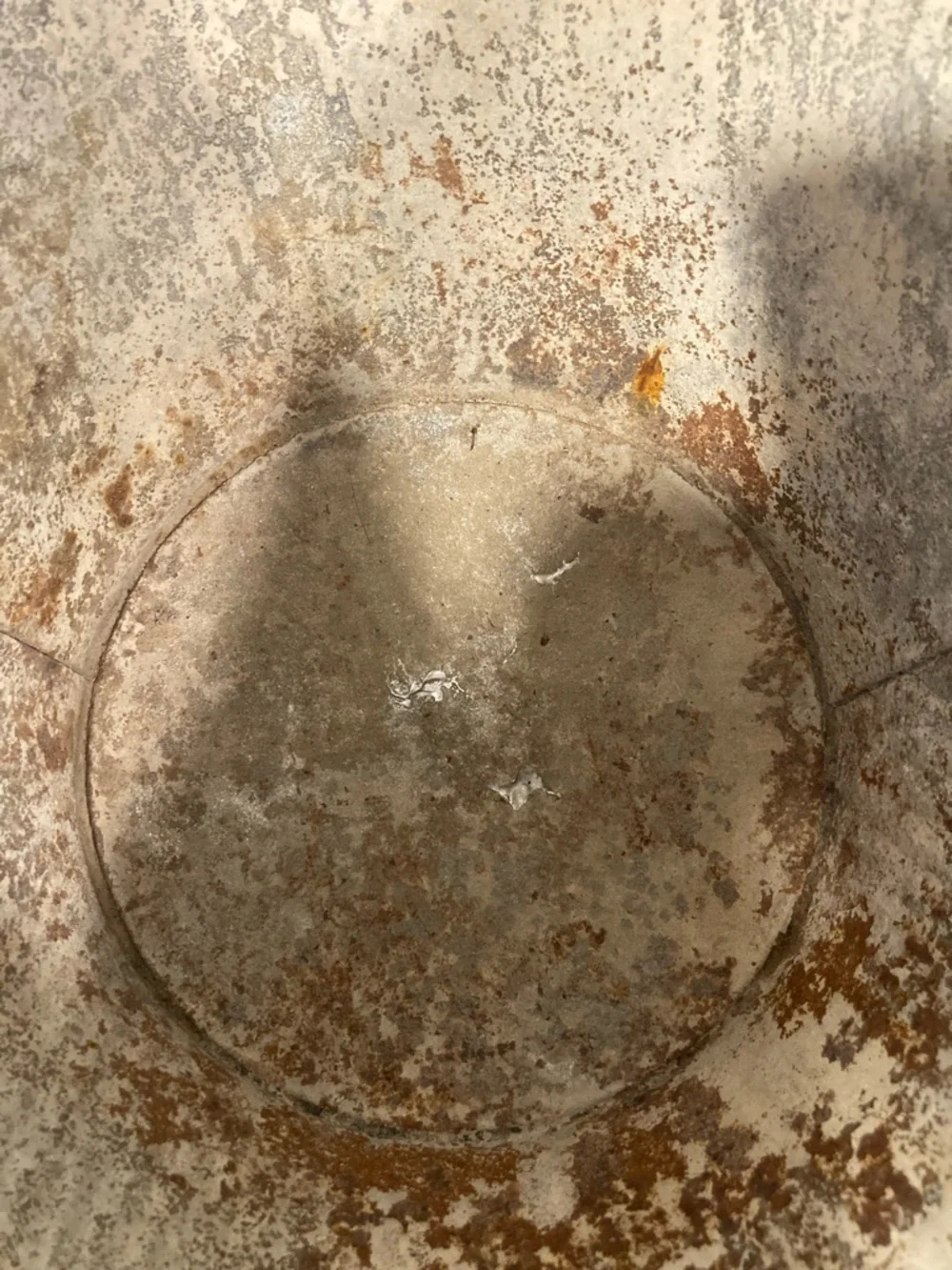 Vintage galvanized metal