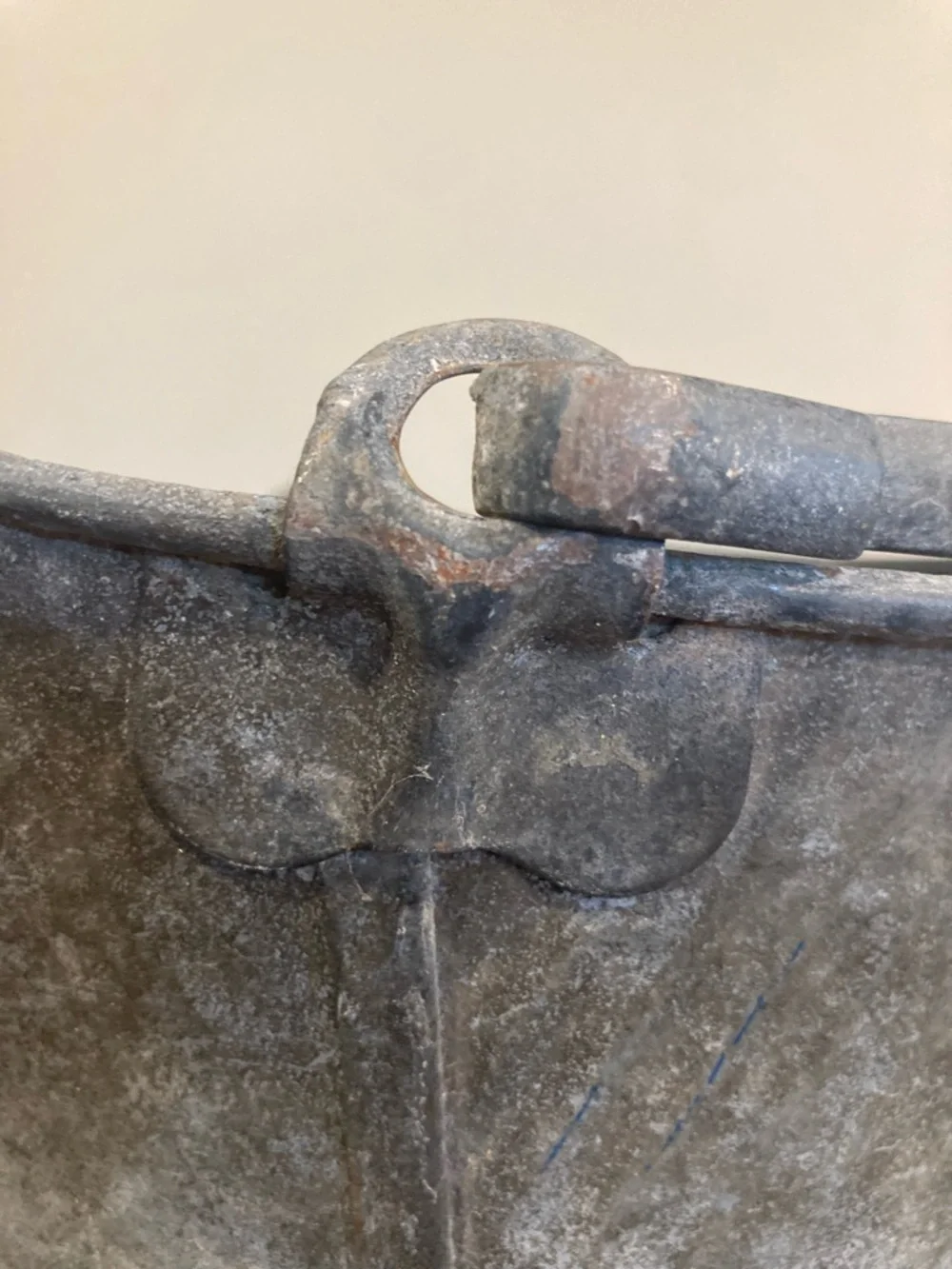 Vintage galvanized metal