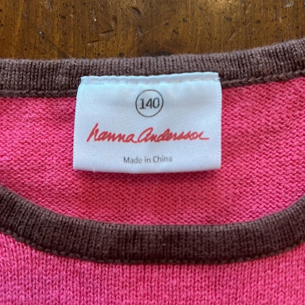 Hanna Anderson Pink and Brown With Polkadots Dress