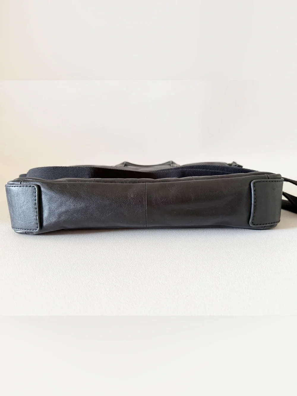Fossil black leather