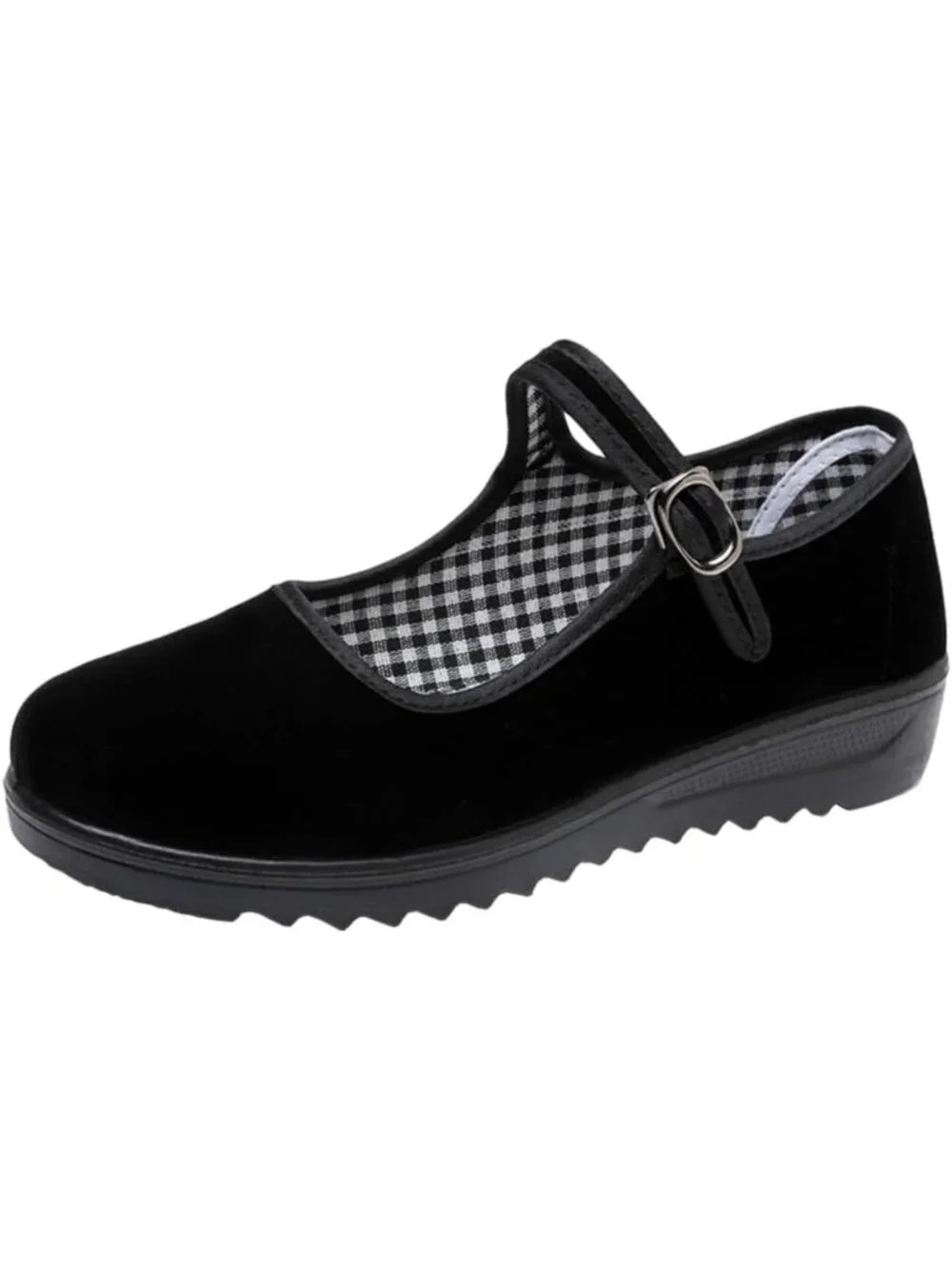 Chic Black Velvet Mary Jane Flats for Women | Stylish Comfort & Versatile Wear