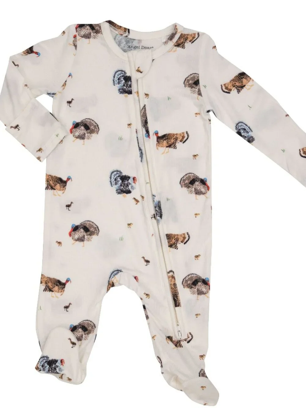 ANGEL DEAR NWT NB 0-3m Thanksgiving TURKEYS Bamboo Footie