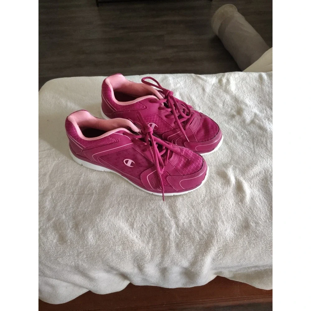 Champion‎ Womens Magenta Pink Mesh Athletic Training Sneakers Shoes Size 11W