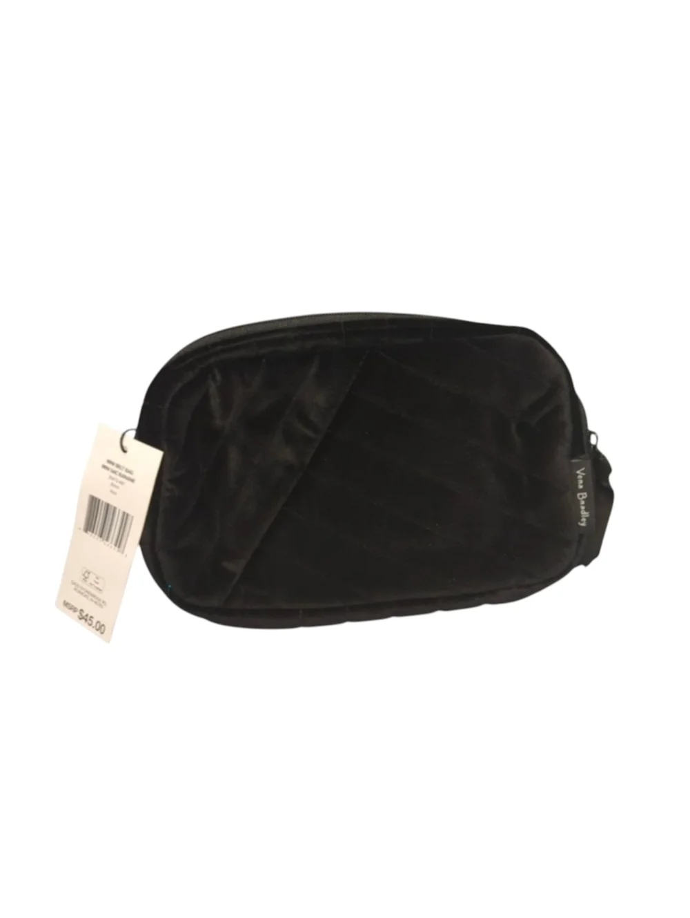 Vera Bradley Black Velvet Mini Belt Bag Sling Crossbody