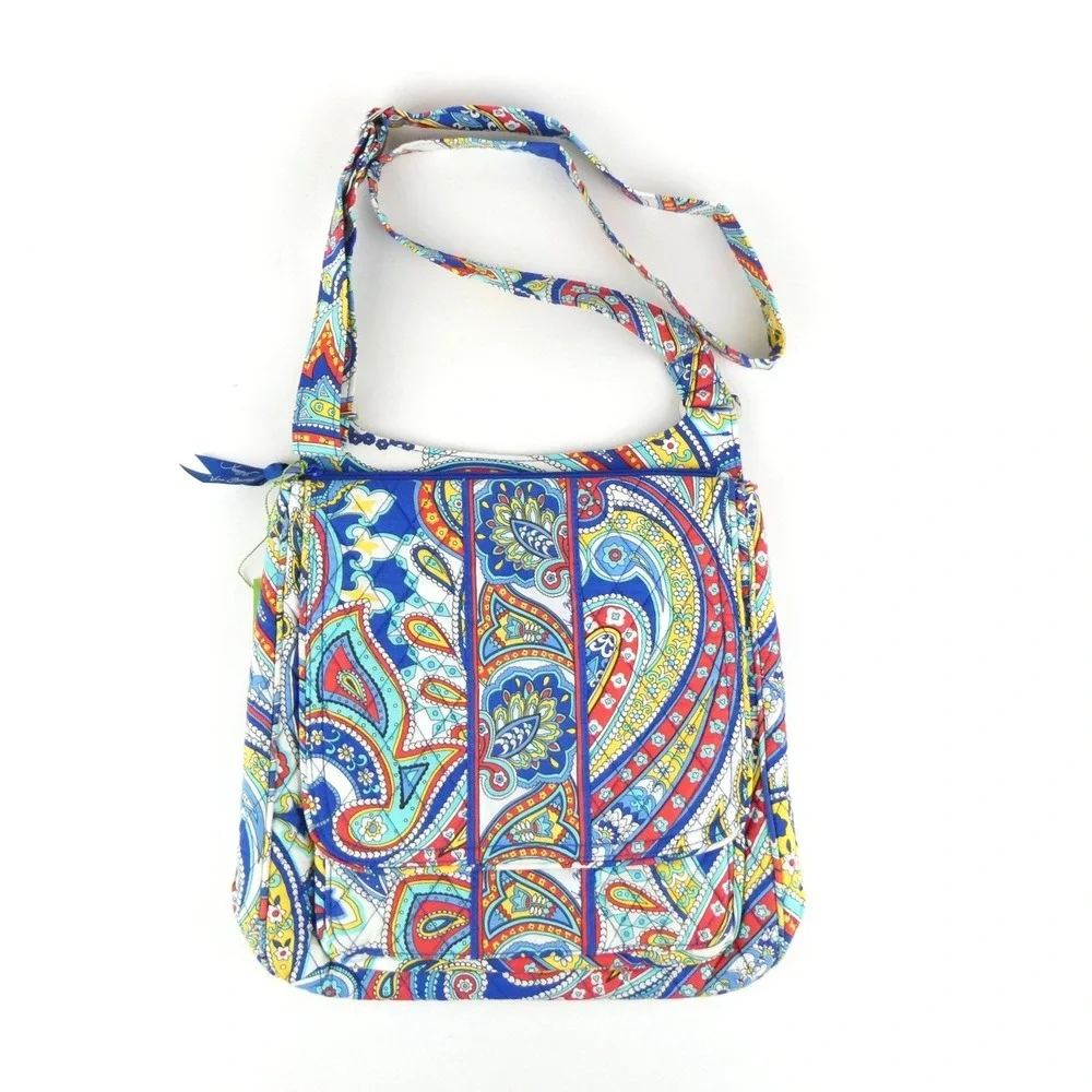 Vera Bradley Marina Paisley Mailbag Hipster NWT