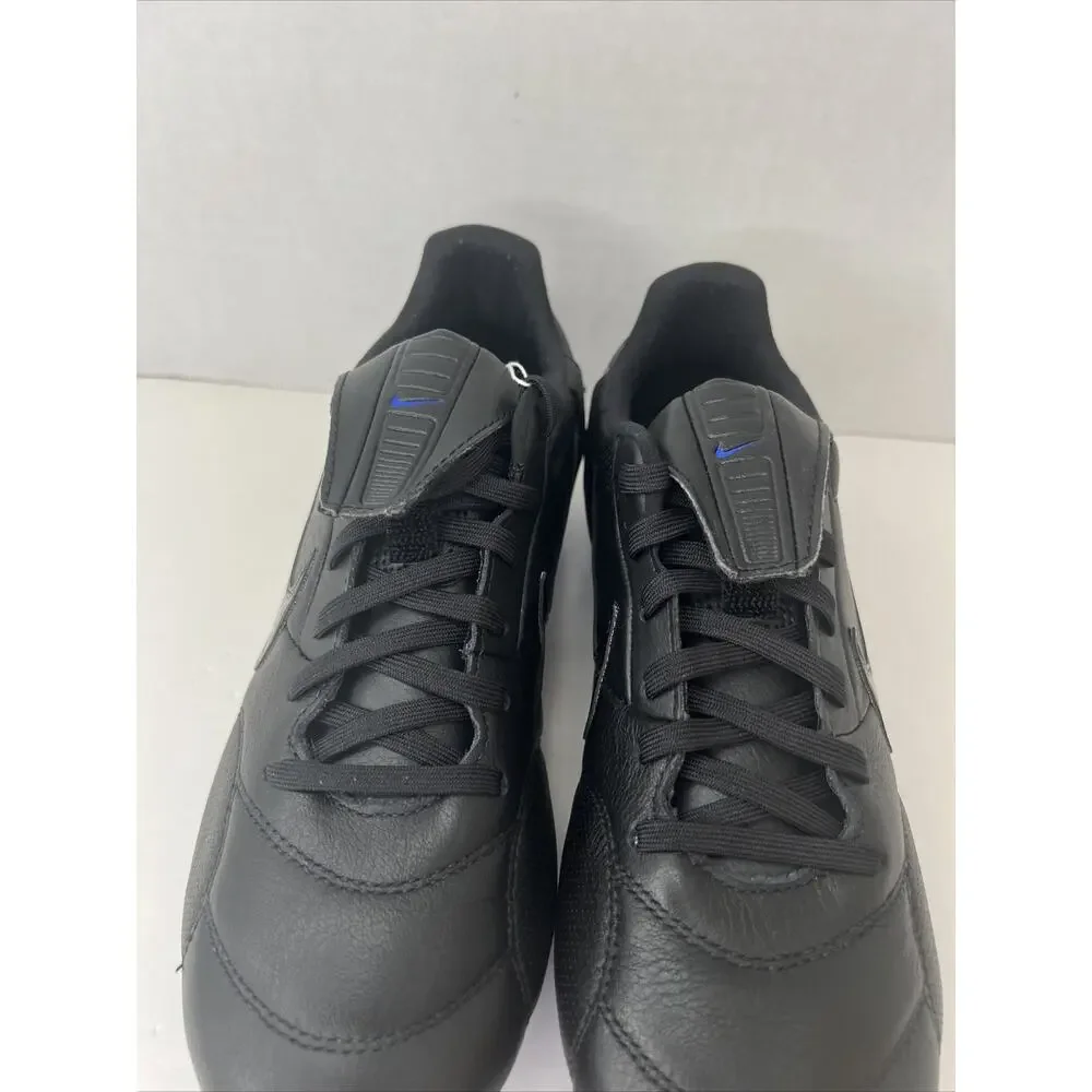 Nike Premier 3 FG Soccer Cleats Black Blue AT5889-007 Size Men's 6.5 Women's 8