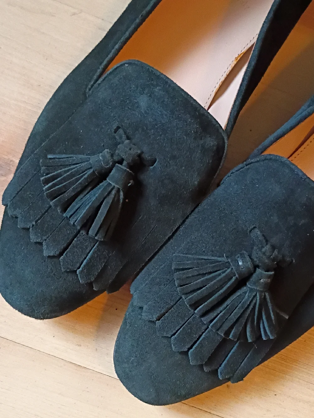 J. Crew black suede