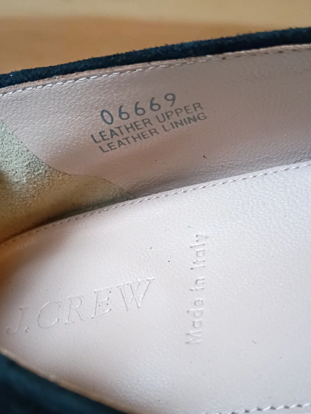 J. Crew black suede