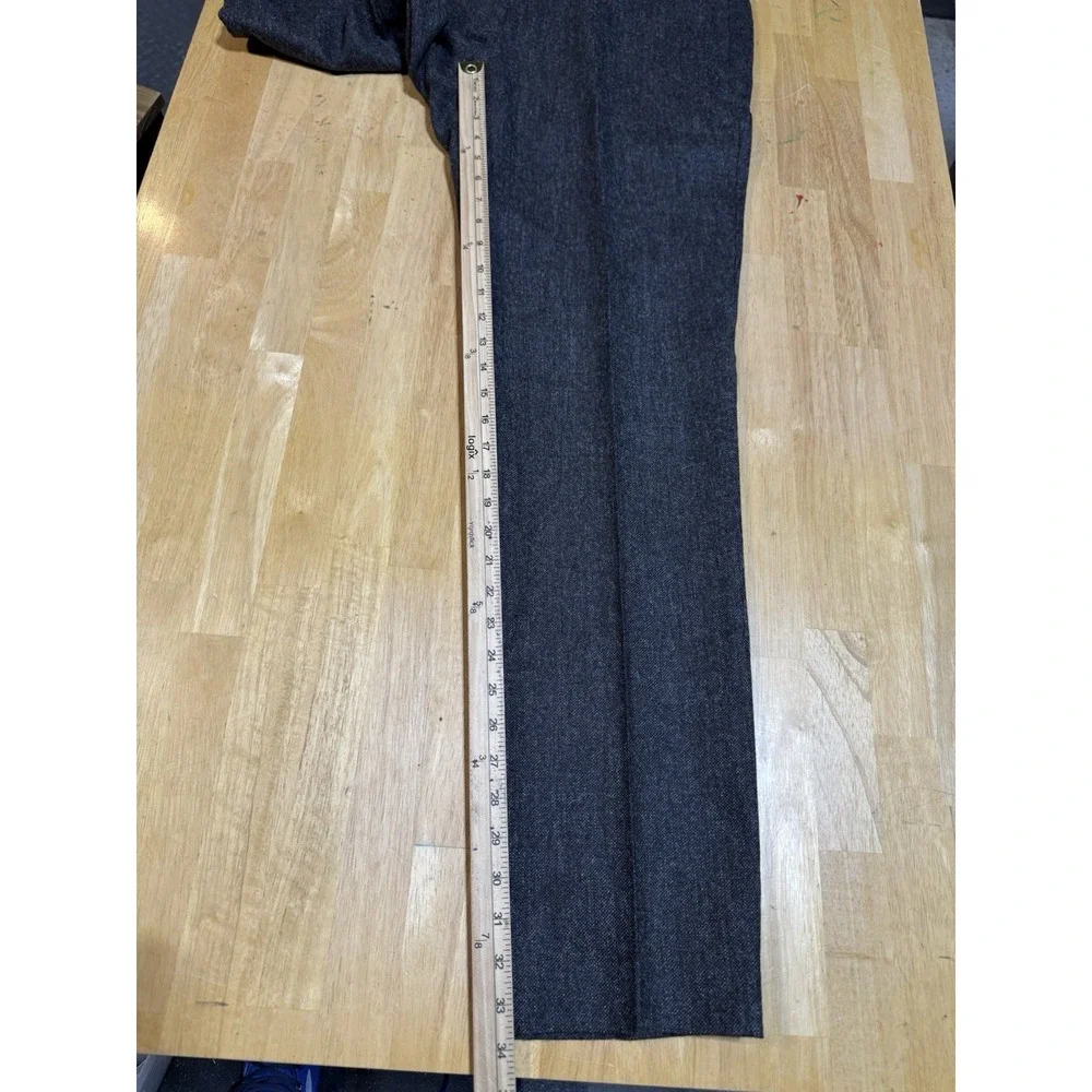 J.Crew Ludlow Mens 36x34 Abraham Moon Wool Dress Pants Gray Tweed British Fabric