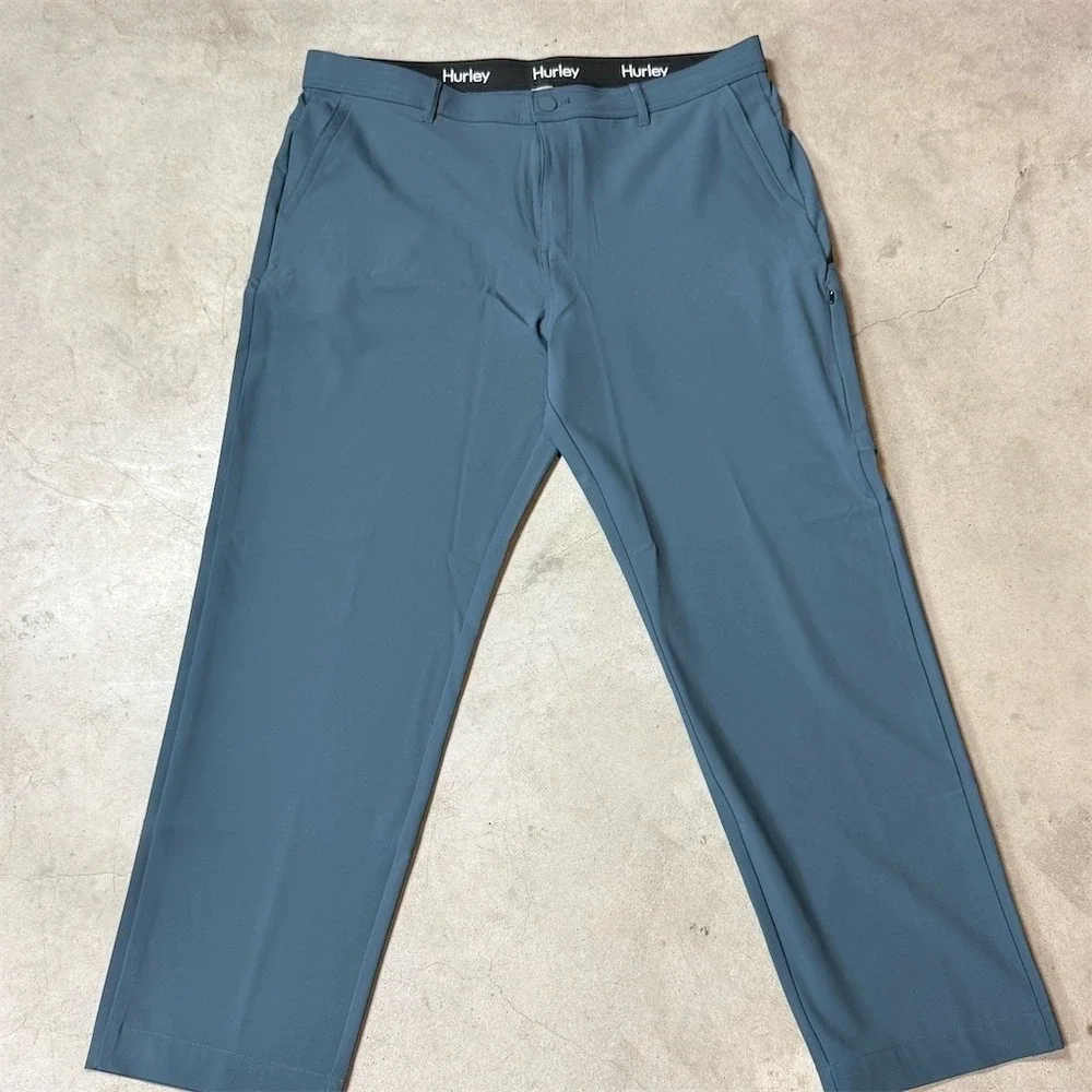 Hurley Pants Mens 40x30 Slate Blue Hybrid Tech Performance Golf Active Stretch‎
