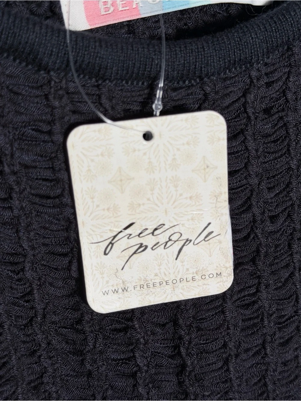 Free People black crochet