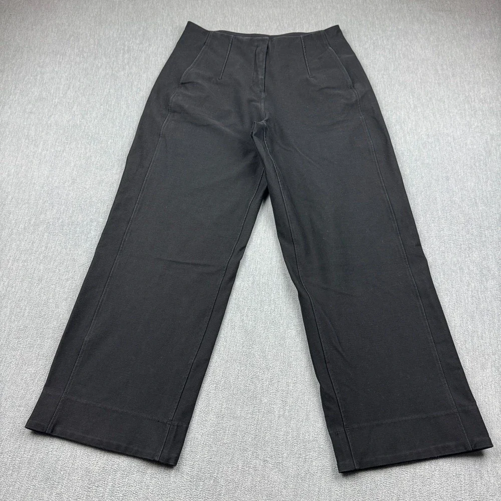 Lululemon Pants Women 6 Black Utilitech Relaxed Mid-Rise Trouser 7/8 Zip Pockets