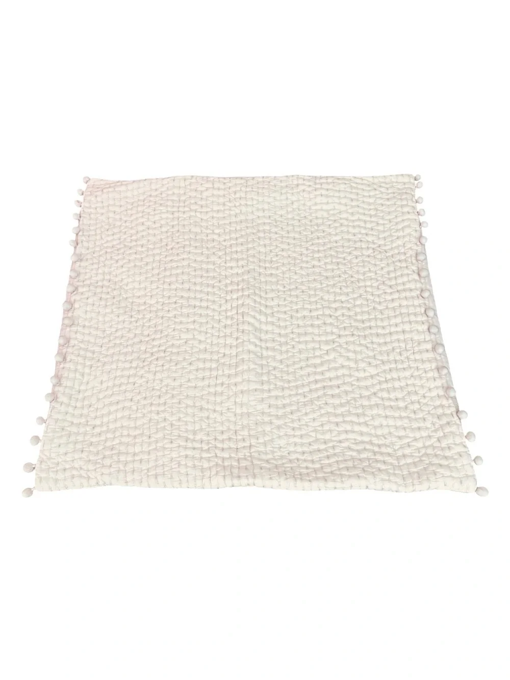 Serena & Lily Blush Pink & Metallic silver Pillow Cover 26” x 26”