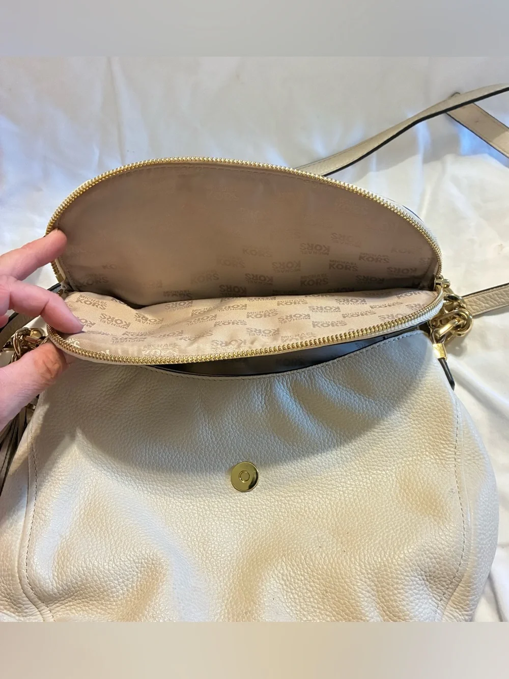 Michael Kors pebbled leather