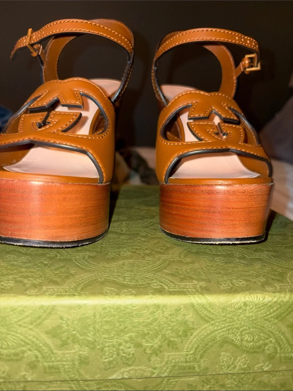Gucci brown platform