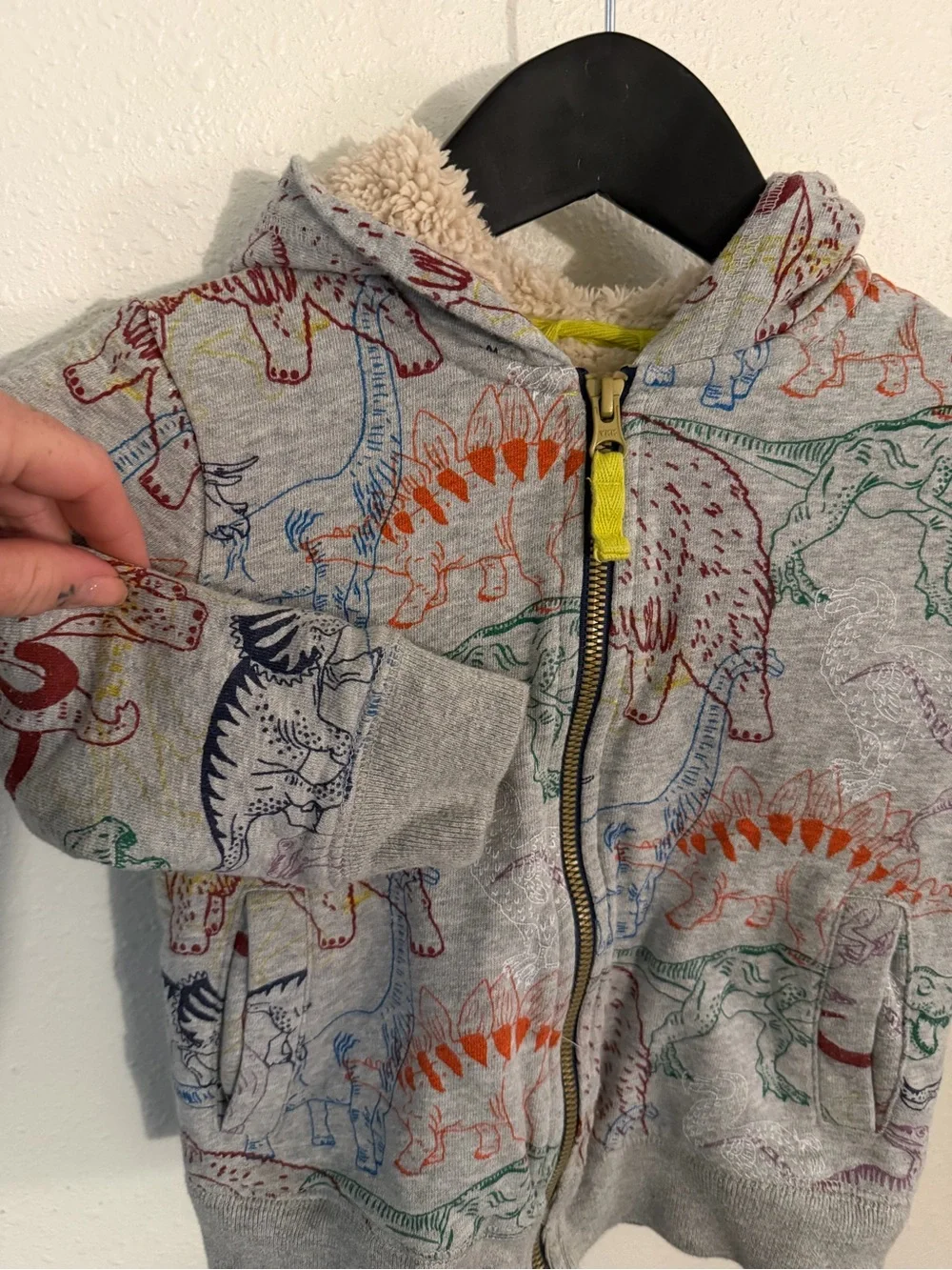 Boden grey zip
