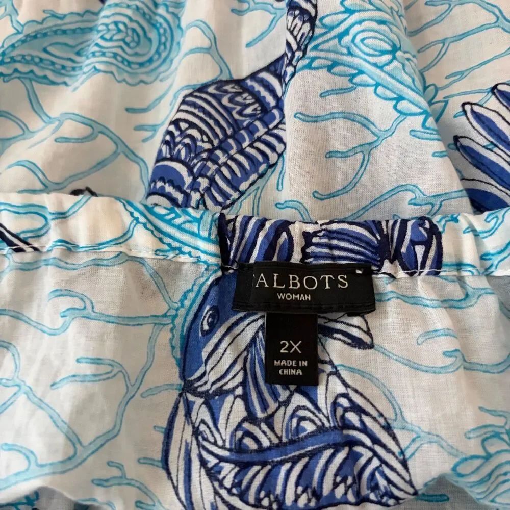 Talbots swim coverup