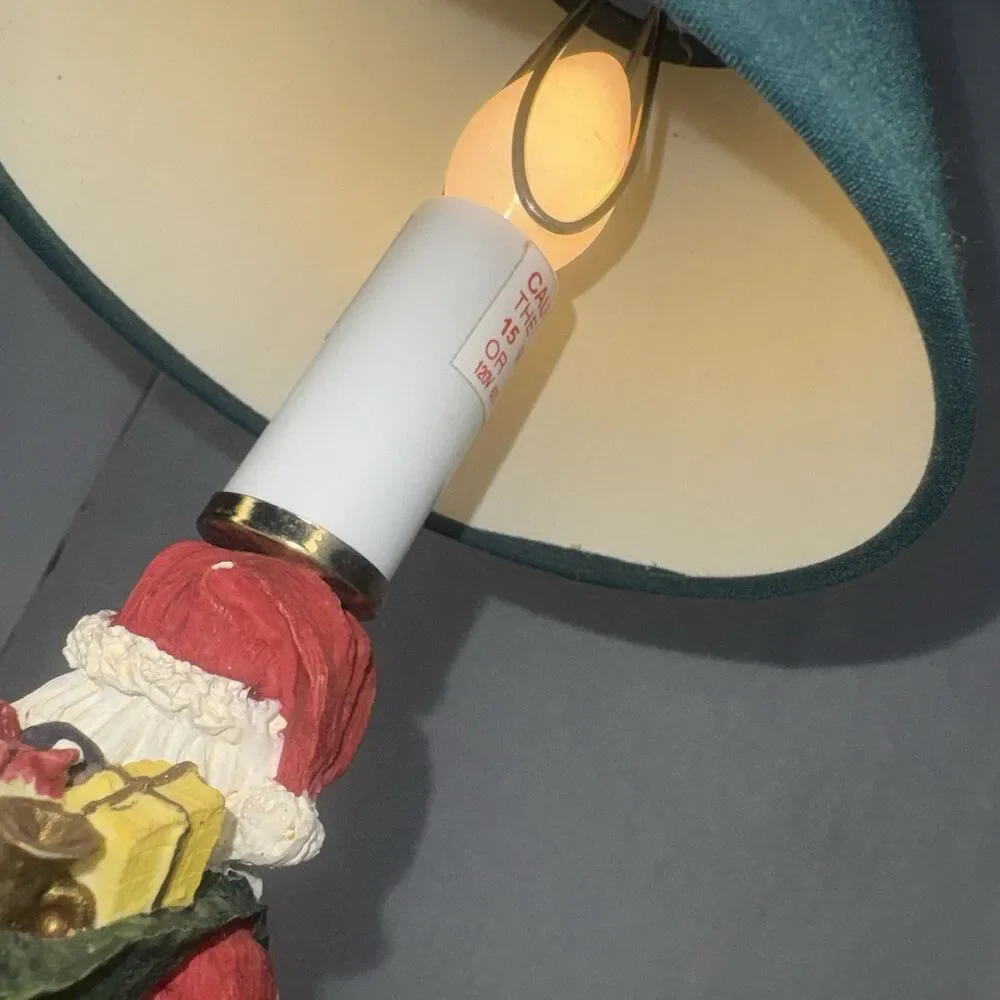 Vintage Santa Lamp with Shade
