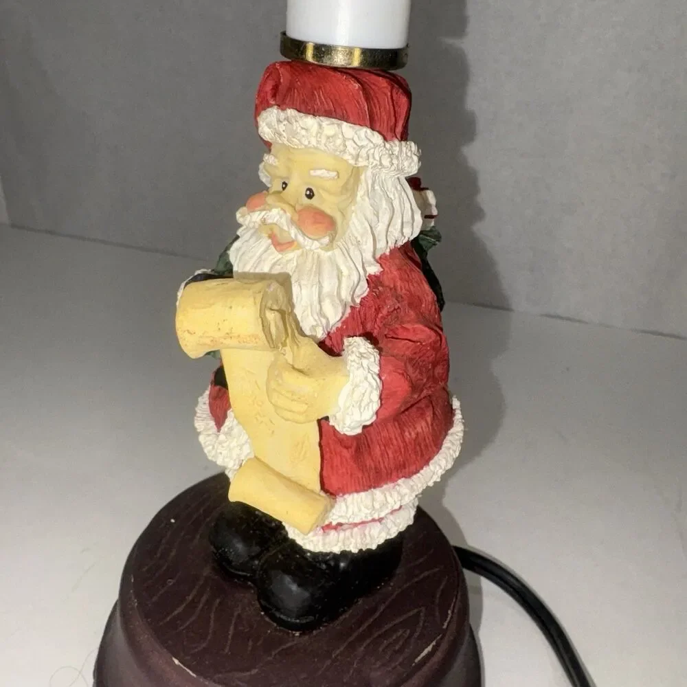 Vintage Santa Lamp with Shade