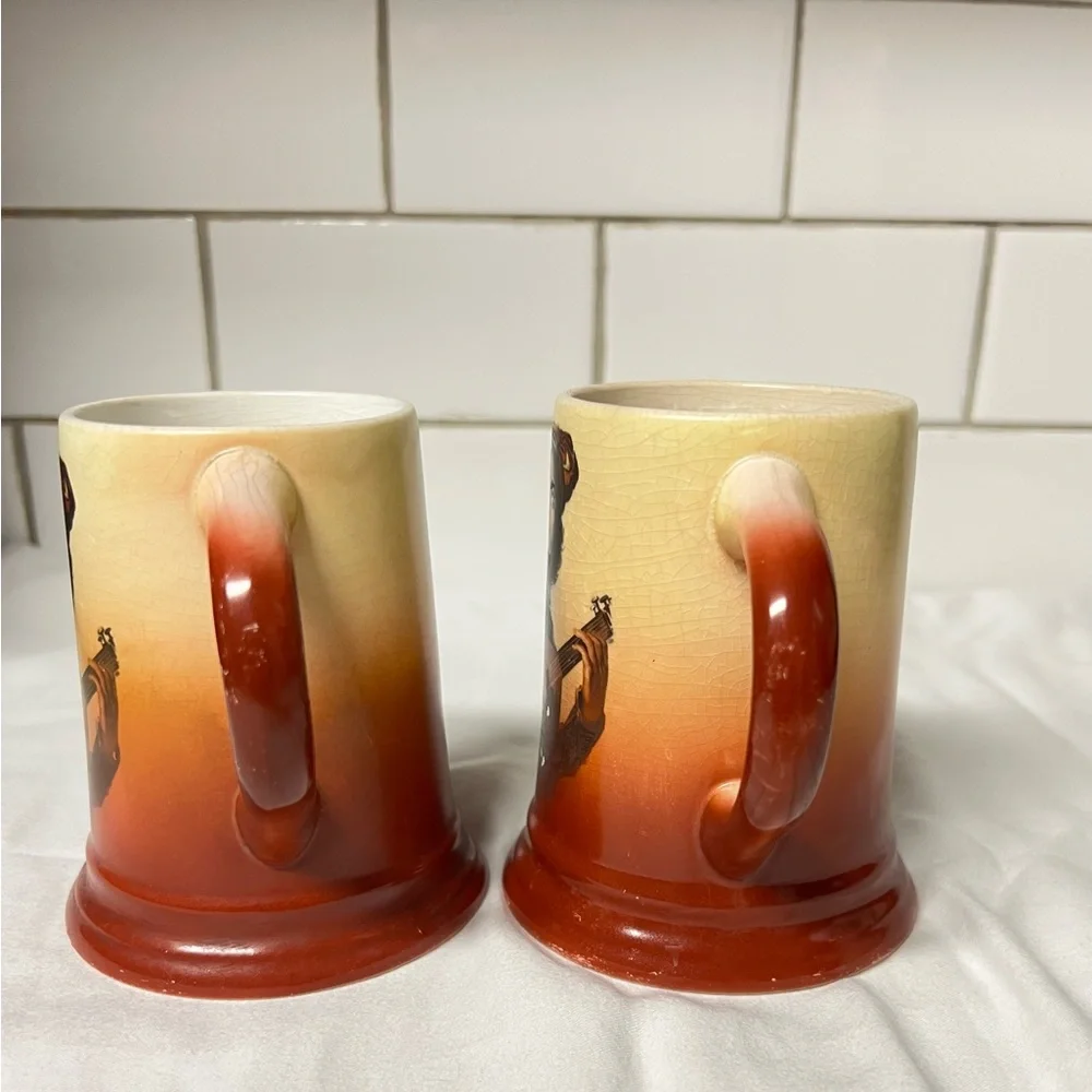Hakes Heurich brewery beer mugs rare pre