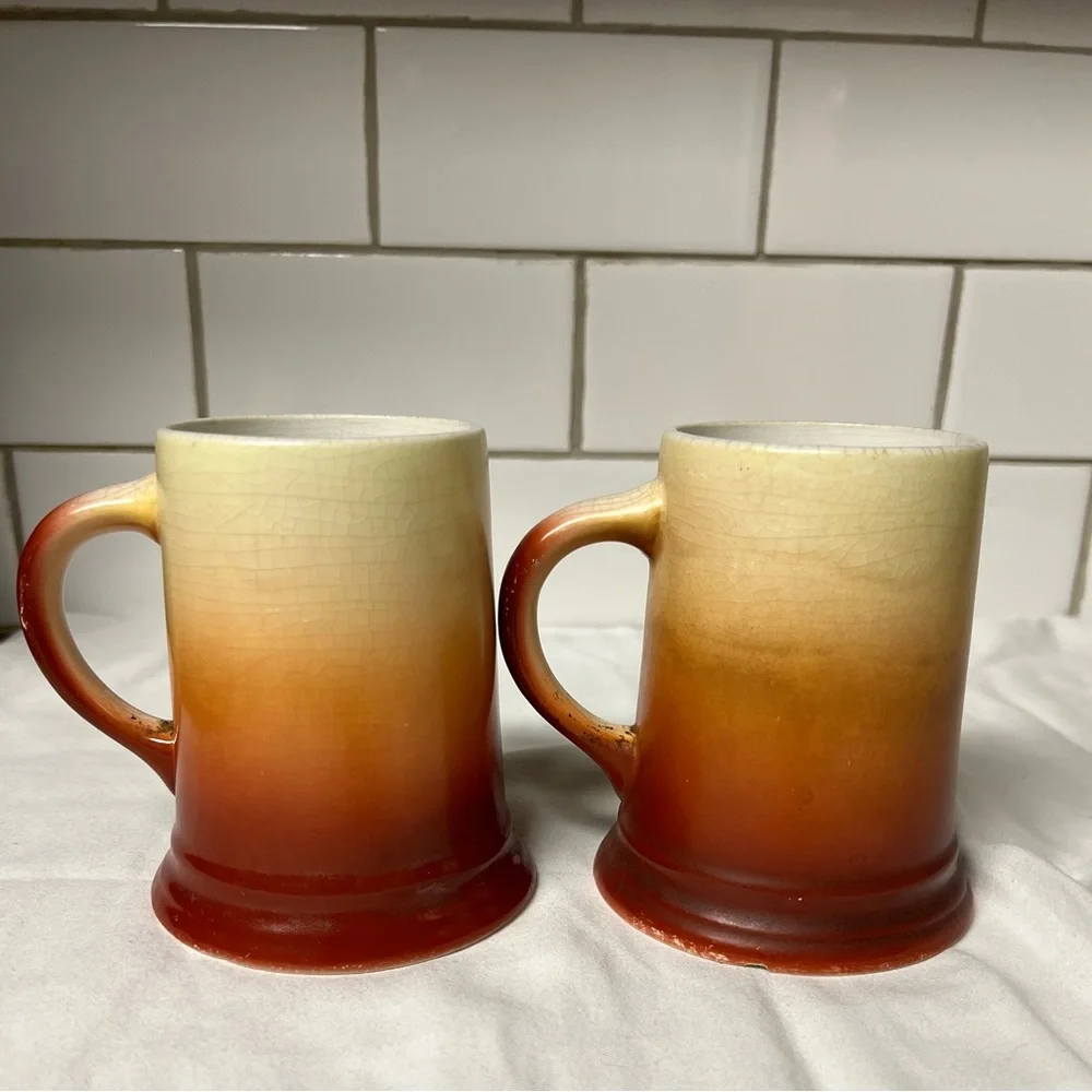 Hakes Heurich brewery beer mugs rare pre