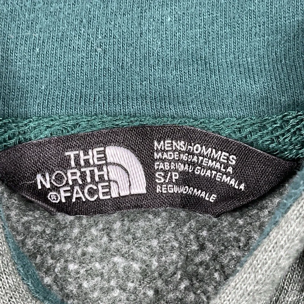 The North Face Sweatshirt Mens Small Green Hoodie Halfdome Camo‎ Fleece Hiker