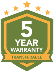Five Year Transferable Warranty