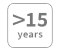 More than 15 years old